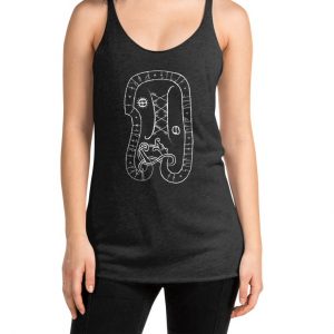 Danheim Hungry Wolf Ladies' Triblend Racerback Tank